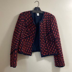 Oscar de la Renta Textured Jacket
